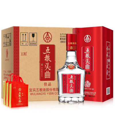 五粮液股份 五粮头曲佳品52度 500ml*6瓶 整箱浓香型白酒