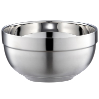 不锈钢碗 双层汤碗18cm/个(BY)