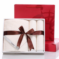 金号纯棉毛巾浴巾礼盒三件套商务礼品回礼公司年会礼品可团购批发