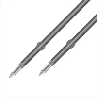 齐心 R976 圆珠笔笔芯 按动圆珠笔 蓝色0.7mm 10支装 蓝色