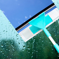 妙洁(MIAOJIE)魔净亮窗擦 玻璃擦加长伸缩杆刮水器擦窗户玻璃刷清洗器擦窗器 玻璃擦