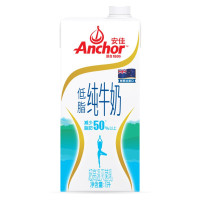 安佳(Anchor)超高温灭菌低脂牛奶1L*12盒整箱 新西兰进口(新老包装交替发货)