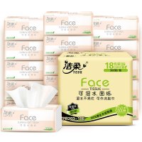 洁柔抽纸粉Face/100抽/6包一提(单位:件)