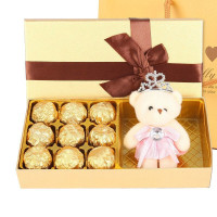 真之味 巧克力礼盒 9粒金球巧克力-小熊款 (SL)单位:盒
