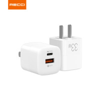锐思(Recci)充电器RCT-P25C充头33W氮化镓 Mini充电器 白色