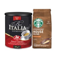 欧洲进口圣贵兰特醇香浓黑咖啡粉250g罐装搭配特选综合200g