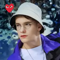 川久保玲复古金属圆框眼镜男减龄学生近视眼睛镜架女韩版圆脸近视镜框6049