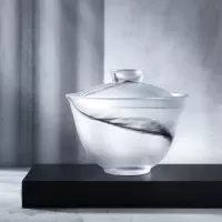 万仟堂(EDENUS) 和合水墨·盖碗 茶具 琉璃茶具 琉璃家用泡茶盖碗 茶壶 功夫茶具盖碗
