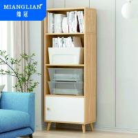 绵冠MIANGUNA实木书柜书橱书架文件柜两门书柜置物柜展示柜书房家具