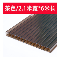 阳光板透明户外隔热雨棚中空房顶聚碳酸酯蜂窝温室大棚PC耐力板