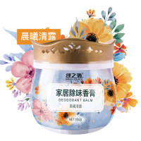 绿之源 家居除味香膏150g*2晨曦清露 卫生间厕所除臭清香去异味室内卧室新车固体芳香球空气清新剂