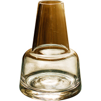 掬涵 小口花瓶玻璃透明北欧城堡干鲜花器INS玻璃瓶桌面装饰摆件BL04931