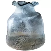 掬涵 白夜逆行 玻璃花瓶花器水瓶磨砂工艺 复古文艺装饰摆件