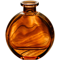 掬涵 北欧轻奢玻璃瓶茶色花瓶客厅办公室桌面插花简约餐桌花器BL04936