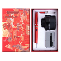 机乐堂(JOYROOM) 凌美(LAMY)钢笔礼盒 恒星系列墨水笔套装黑色磨砂杆EF笔尖-0.5mm