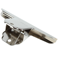 齐心 (COMIX)B3619 102mm山形票夹/铁票夹 2# 镍(单位:只)