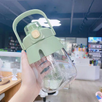 必可安 大容量大肚塑料杯 绿色