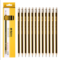 晨光(M&G) 黄黑色抽条笔杆HB铅笔(单位:12支/盒)