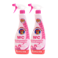 大公鸡头 进口泡沫型马桶洁厕液去除污垢清洁剂除臭625ML*2瓶装漂白款