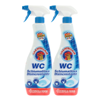 大公鸡头 进口泡沫型马桶洁厕液去除污垢清洁剂除臭625ML*2瓶装除垢款