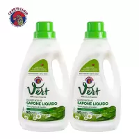 大公鸡头 意大利进口植物配方皂液浓缩洗衣液香味持久留香1L*2瓶装