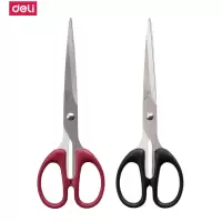 得力(deli) 6009办公剪纸刀 不锈钢剪刀工模型剪刀剪纸大号家用缝纫裁剪剪刀