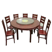 華禮龍 圆饭桌 直径1.4米 含6把椅子 单位:套
