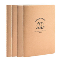 广博(GuangBo) 牛皮纸笔记本子记事本日记本软抄本40张 A5 FB66001 6本装