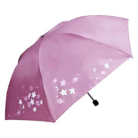 天堂伞三折晴雨伞339S丝印C043394