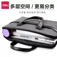 得力(deli)企业定制logo款 便携公文包事务包商务 67743加厚 多功能款 单位:个