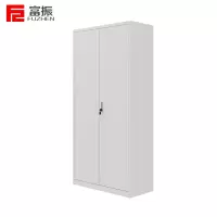 富振 通体铁门文件柜对开门多层文件柜钢制办公室文件资料档案柜凭证储物柜(850*390*1800mm)