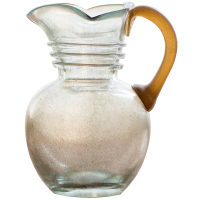 掬涵 复古珠光玻璃花器 花瓶 流沙金装饰摆件手工艺术欧式中式