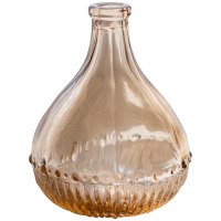 掬涵 棕色小花瓶花器文艺复古小玻璃瓶摆件鲜花干花插花水培瓶