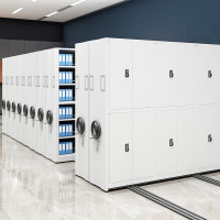 绵冠MIANGUAN密集架移动档案柜资料柜手摇式轨道密集柜文件柜铁皮柜