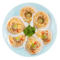 好拾味 海味食尚蒜蓉粉丝扇贝300g 烧烤食材 生鲜冷冻贝类 海鲜水产