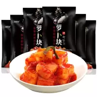 高丽晟 韩式泡菜组合现做现发萝卜块6袋装泡菜韩国泡菜正宗风味蜜汁酸辣萝卜干下饭咸菜酱腌菜