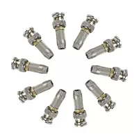博扬 BNC头 2M两兆Q9头E1接线头 DDF射频线插头同轴SYV-75-2-1电缆连接器10个装BY-Q9-1