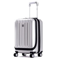 法国大使 拉杆箱可扩容行李箱 TSA密码箱 20英寸 银色