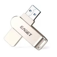 忆捷(Eaget)F60 64G USB3.0金属U盘 360度旋转办公优盘