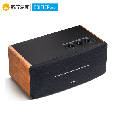EDIFIER/漫步者 D12无线蓝牙木质音箱电脑多媒体5.0便捷式无线音响家用户外木质一体式高音质环绕超重低音炮