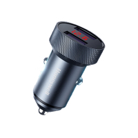 霍尼韦尔 数显车载充电器快充45W 双独立口USB一拖二点烟器通用HZDS2