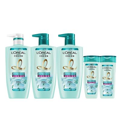 欧莱雅(LOREAL)透明质酸水润洗护套装(洗发水500ml*2+护发素500ml*1+100ml洗发+100ml护发)