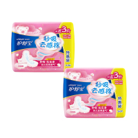 护舒宝秒吸云感棉极薄日用卫生巾240mm2包36片
