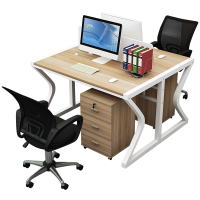 易企采 一人位含柜职员电脑桌多人办公桌椅四人位屏风组合简约员工卡座办公工位桌