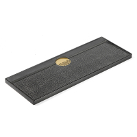 領藝 优选乌金石茶盘茶托同心同德新中式家用排水式石头茶盘功夫茶台不含茶具