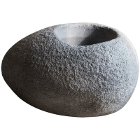 掬涵 水泥大石头异形花器 花盆 艺术风格庭院装饰摆件造景道具