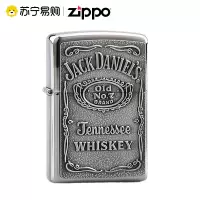 [苏宁自营]ZIPPO煤油防风打火机杰克丹尼锡标签专柜正版芝宝zippo