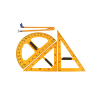 六鑫教学用大号磁性三角板圆规四件套
