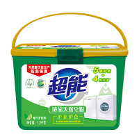 超能洗衣粉1.5kg超能浓缩天然皂粉 一箱(4盒)