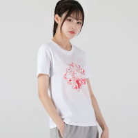 Adidas阿迪达斯短袖女装2022春季新款CNY运动服透气休闲T恤HC2808